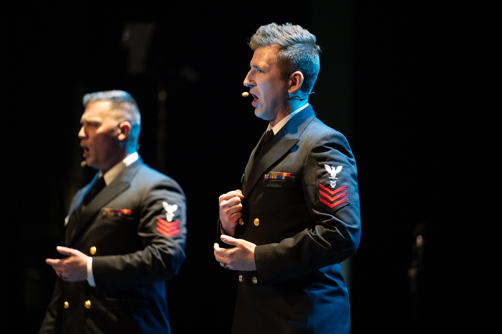 U.S. Navy Band Sea Chanters perform in Oxnard