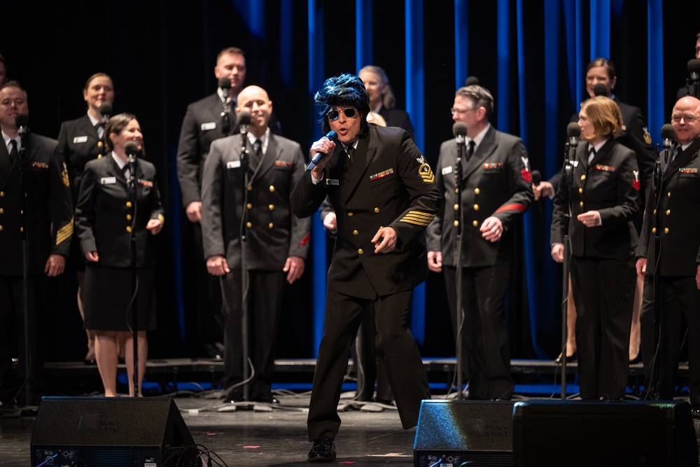 U.S. Navy Band Sea Chanters perform in Oxnard