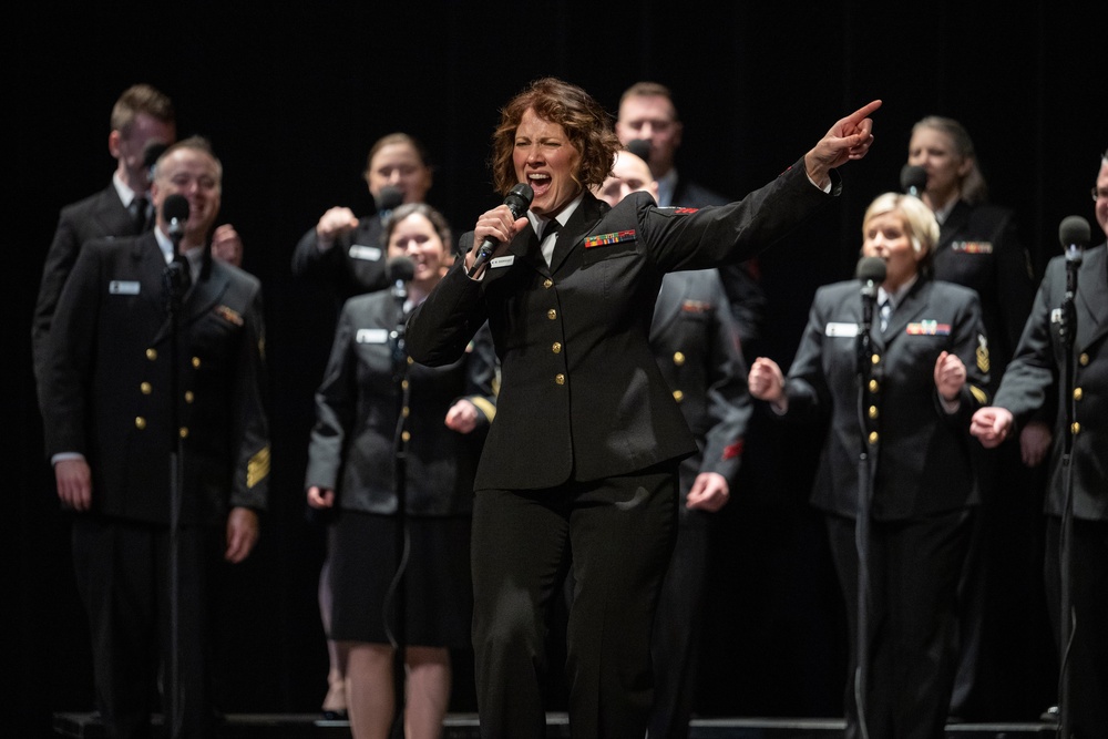 U.S. Navy Band Sea Chanters perform in Oxnard