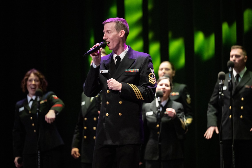 U.S. Navy Band Sea Chanters perform in Oxnard