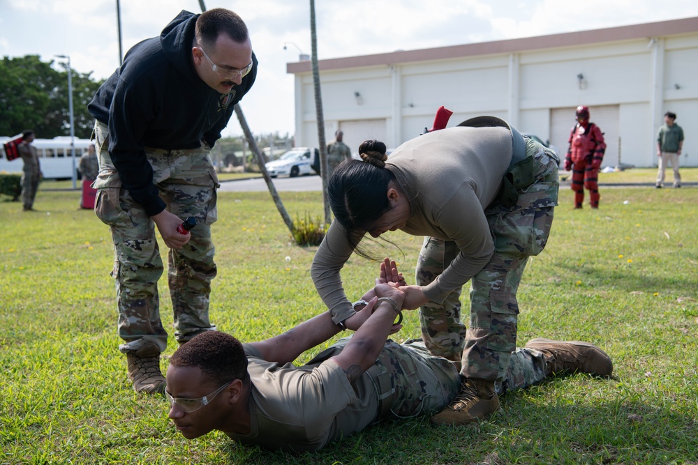 DVIDS - Images - Fighting through the pain: 18 SFS OC spray course ...