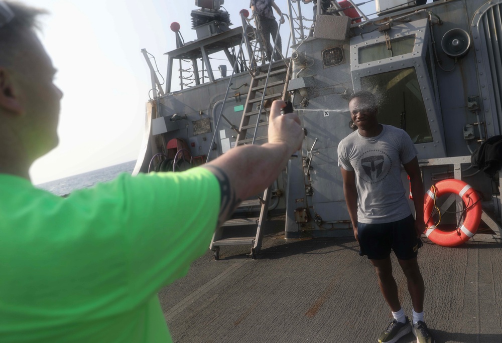 USS Milius (DDG 69) Conducts Security Reaction Force Training