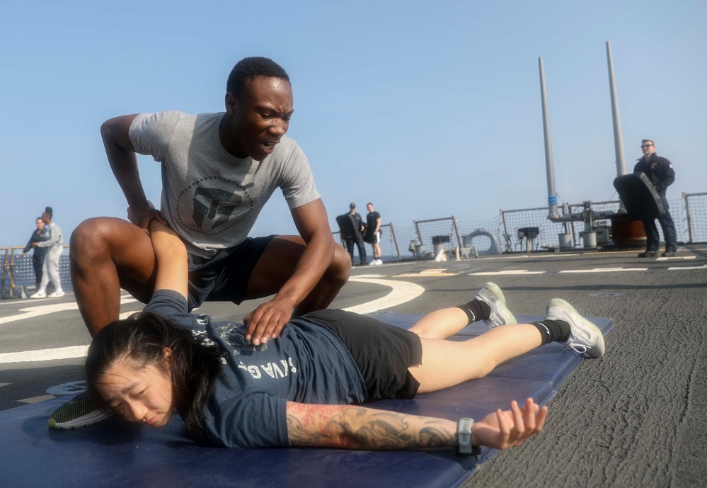 USS Milius (DDG 69) Conducts Security Reaction Force Training