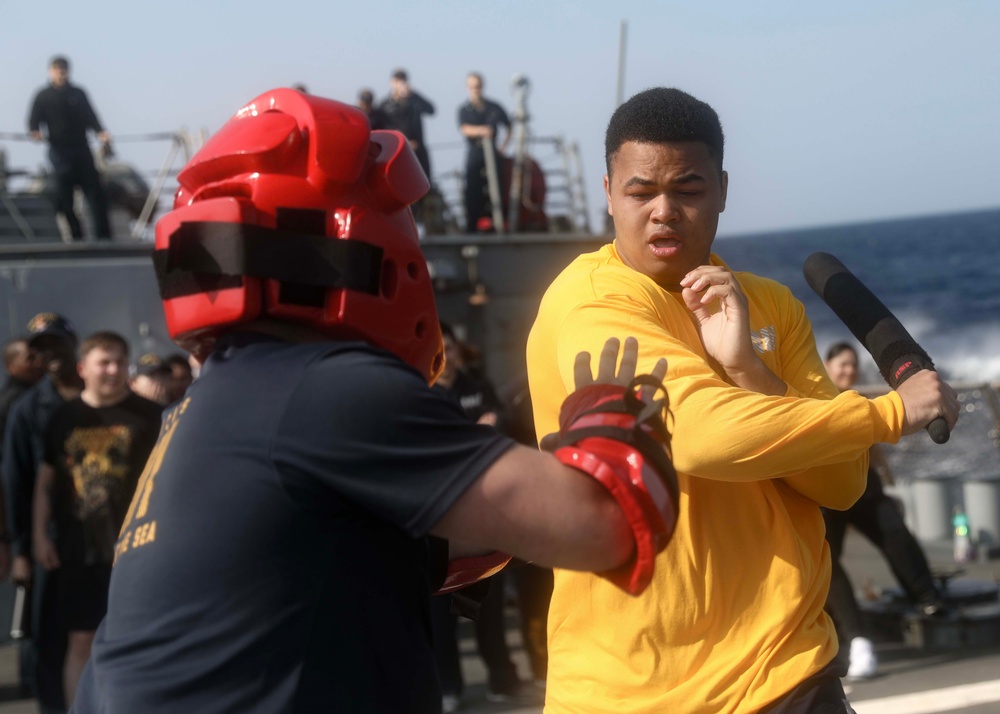 USS Milius (DDG 69) Conducts Security Reaction Force Training