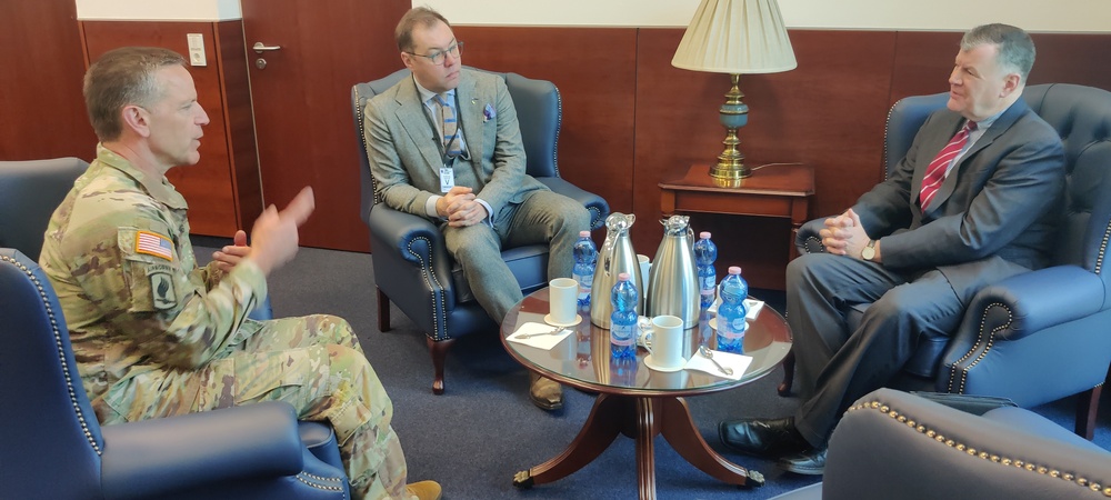 US Army Europe and Africa Headquarters welcomes Ukrainian Ambassador to Germany, Ukrainian Consul General