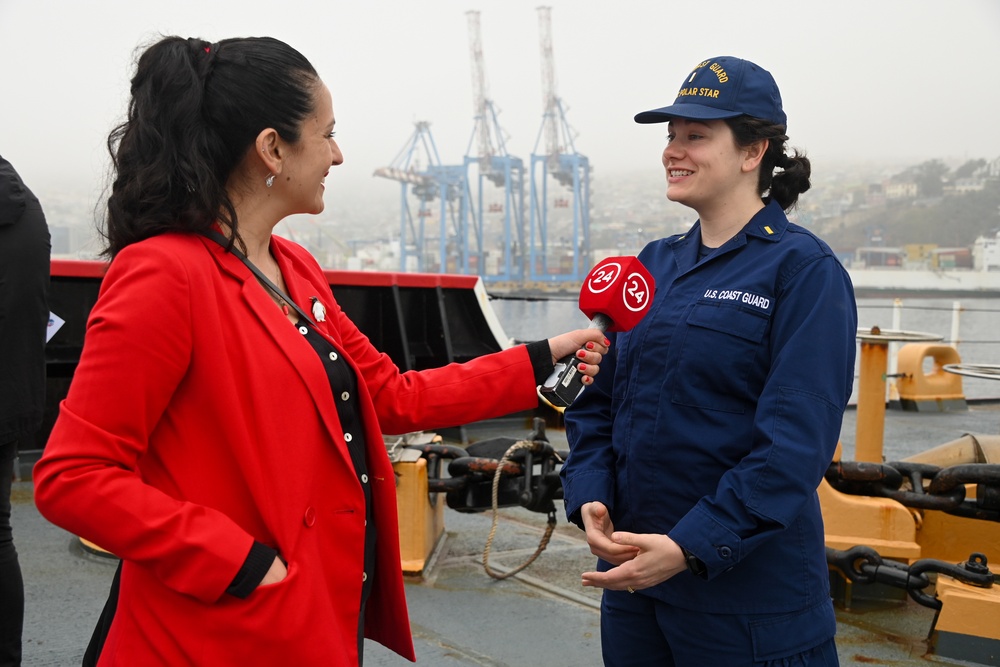 U.S. Coast Guard Cutter Polar Stars hosts media day in Valparaiso, Chile