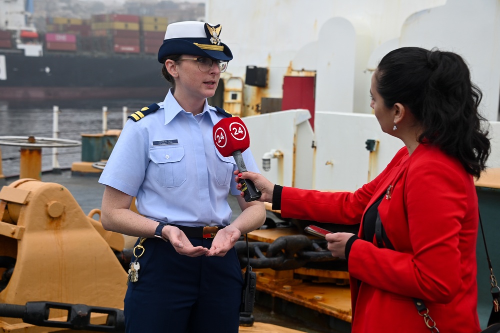 U.S. Coast Guard Cutter Polar Stars hosts media day in Valparaiso, Chile