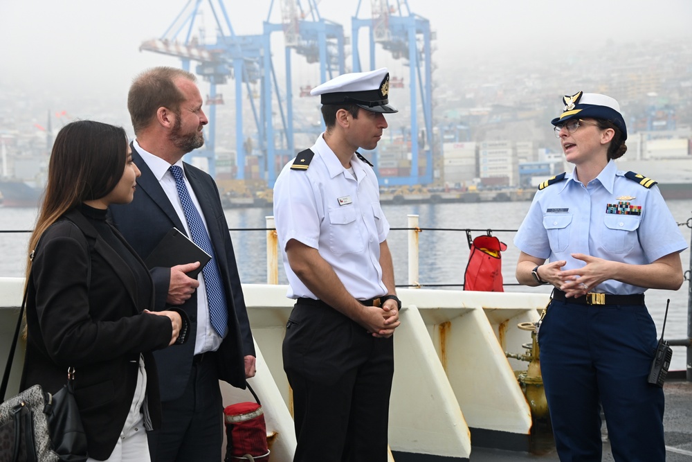 U.S. Coast Guard Cutter Polar Stars hosts media day in Valparaiso, Chile