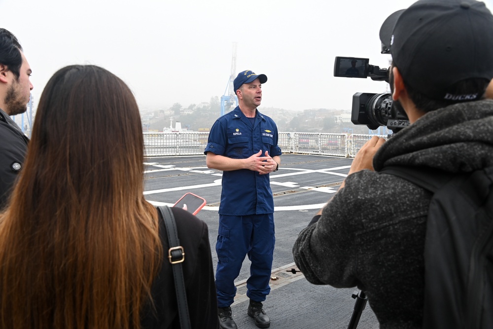 U.S. Coast Guard Cutter Polar Stars hosts media day in Valparaiso, Chile