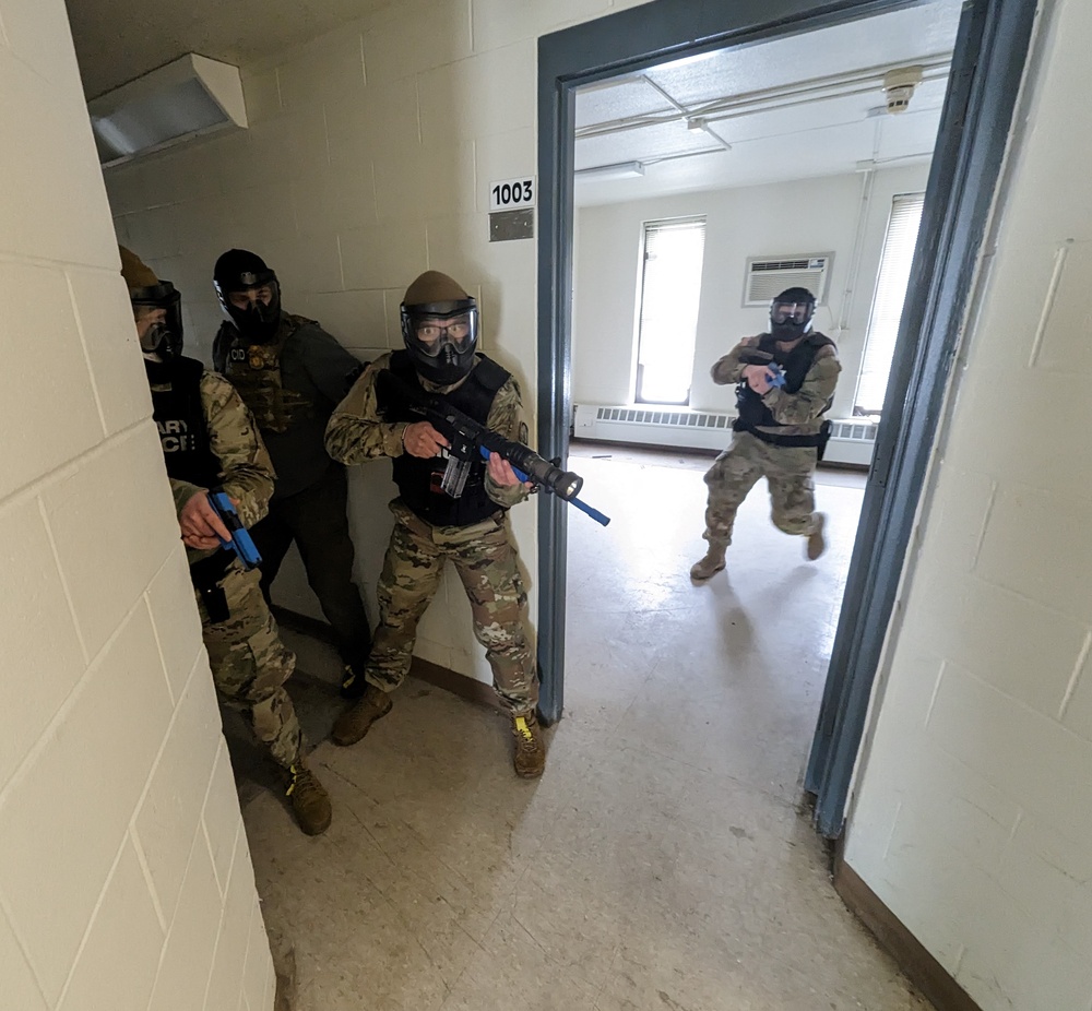 Fort Drum MPs train with fire, emergency services personnel on active shooter drills at Mountain Guardian Academy