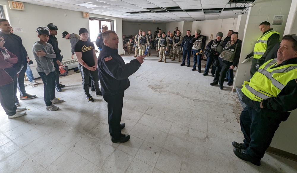 Fort Drum MPs train with fire, emergency services personnel on active shooter drills at Mountain Guardian Academy