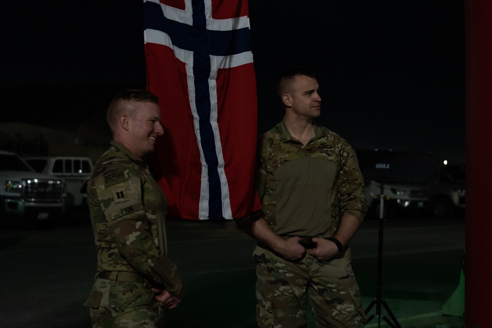 3d Medical Command hosts Norwegian Foot March on Camp Arifjan