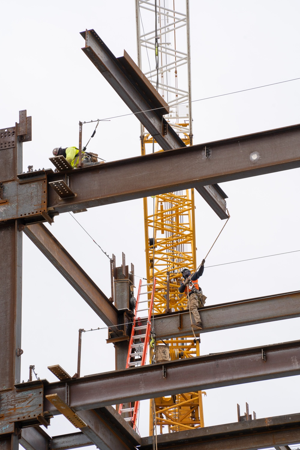 Construction continues at the site of the Louisville VA Medical Center March 8, 2023.