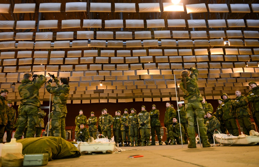 Warmly welcomed, the U.S. contingent arrives