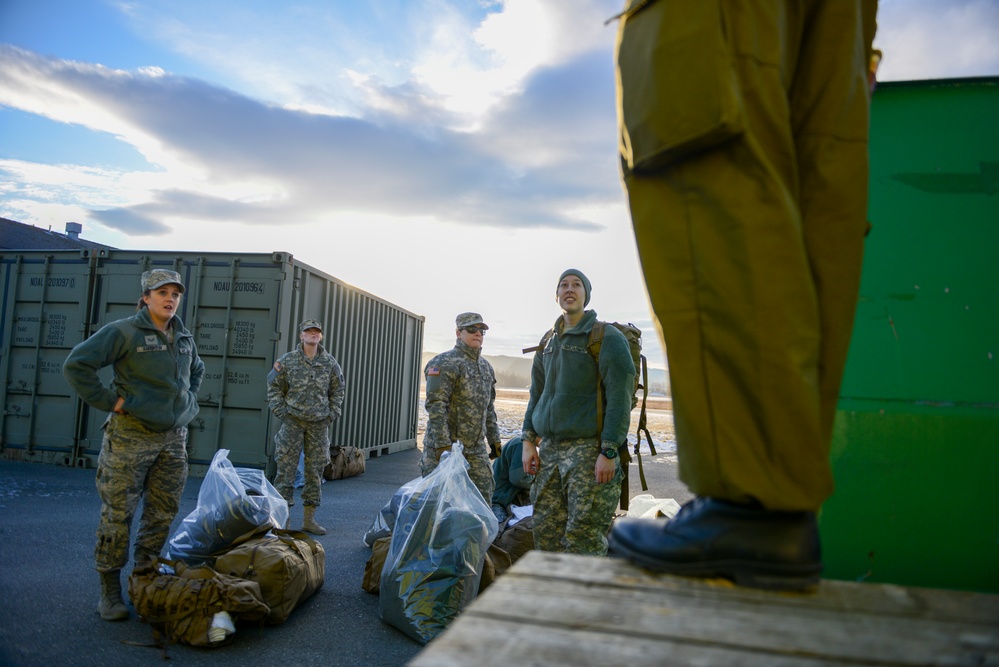 Warmly welcomed, the U.S. contingent arrives