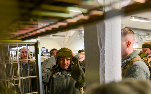 Warmly welcomed, the U.S. contingent arrives