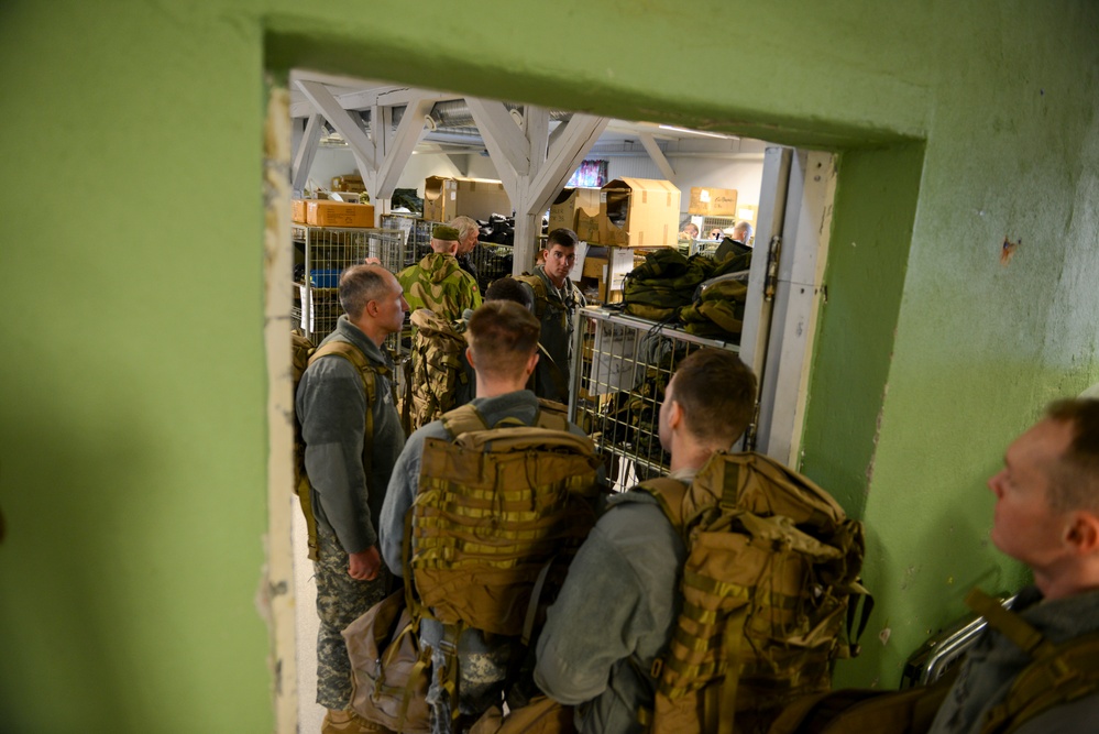 Warmly welcomed, the U.S. contingent arrives