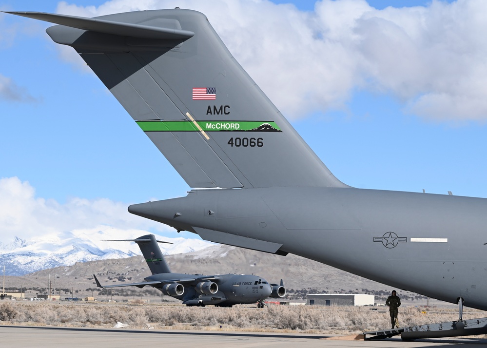 Furthering agility and lethality: McChord C-17s refuel, re-arm F-35s