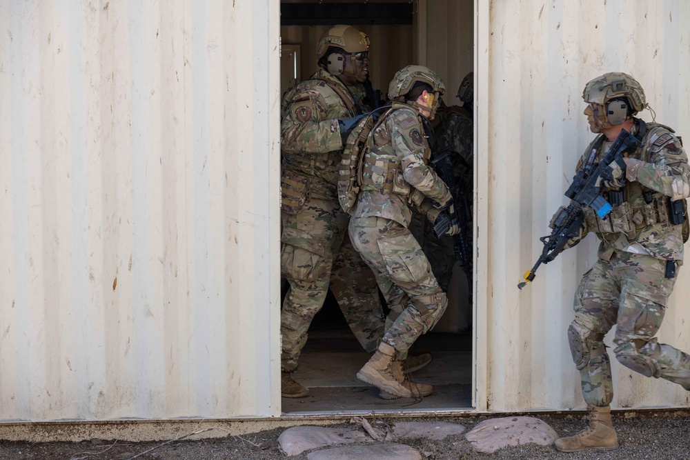 366th Security Forces Squadron sharpens swords with readiness exercise