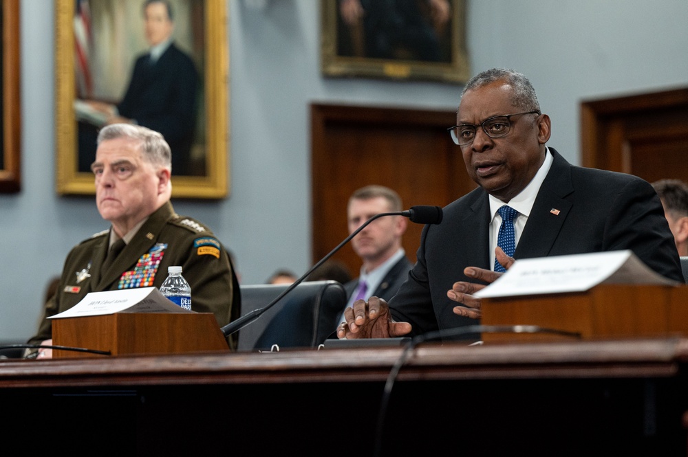 SECDEF, CJCS, OUSD(C) Testify at HAC-D Hearing