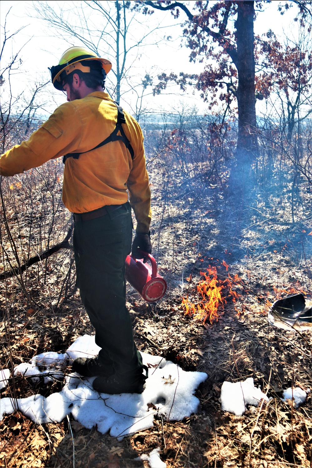 Fort McCoy prescribed burn team manages remote prescribed burn at installation