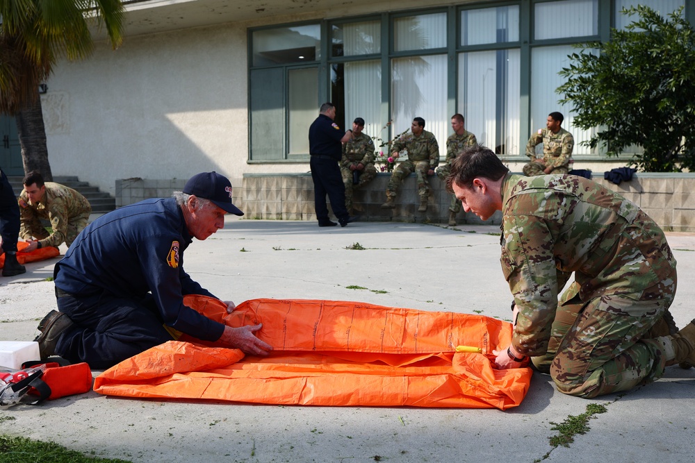 Cal Guard aircrews learn fire shelter deployment