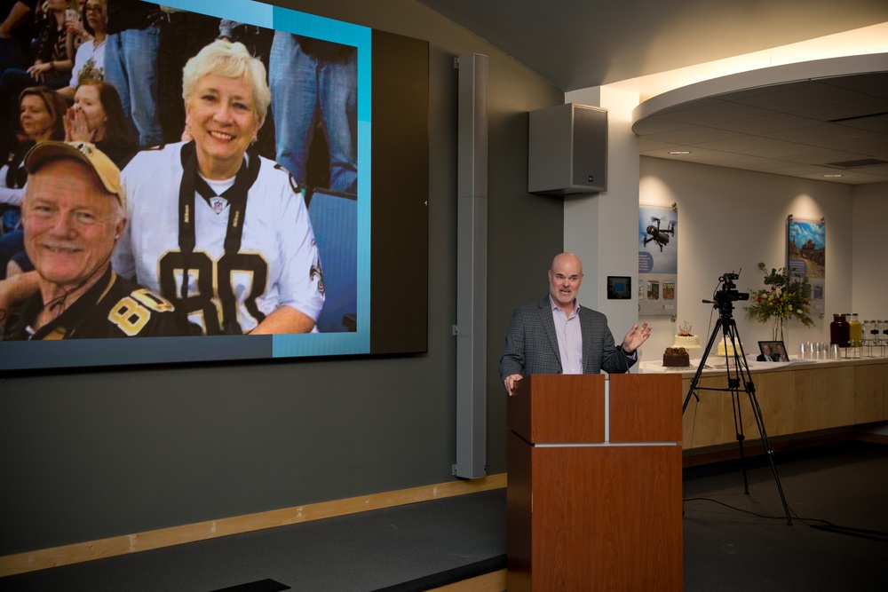 Dr. Robert “Bob” Engler with ERDC conference room dedication