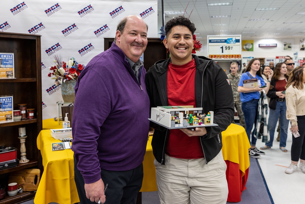 Brian Baumgartner visits Camp Pendleton