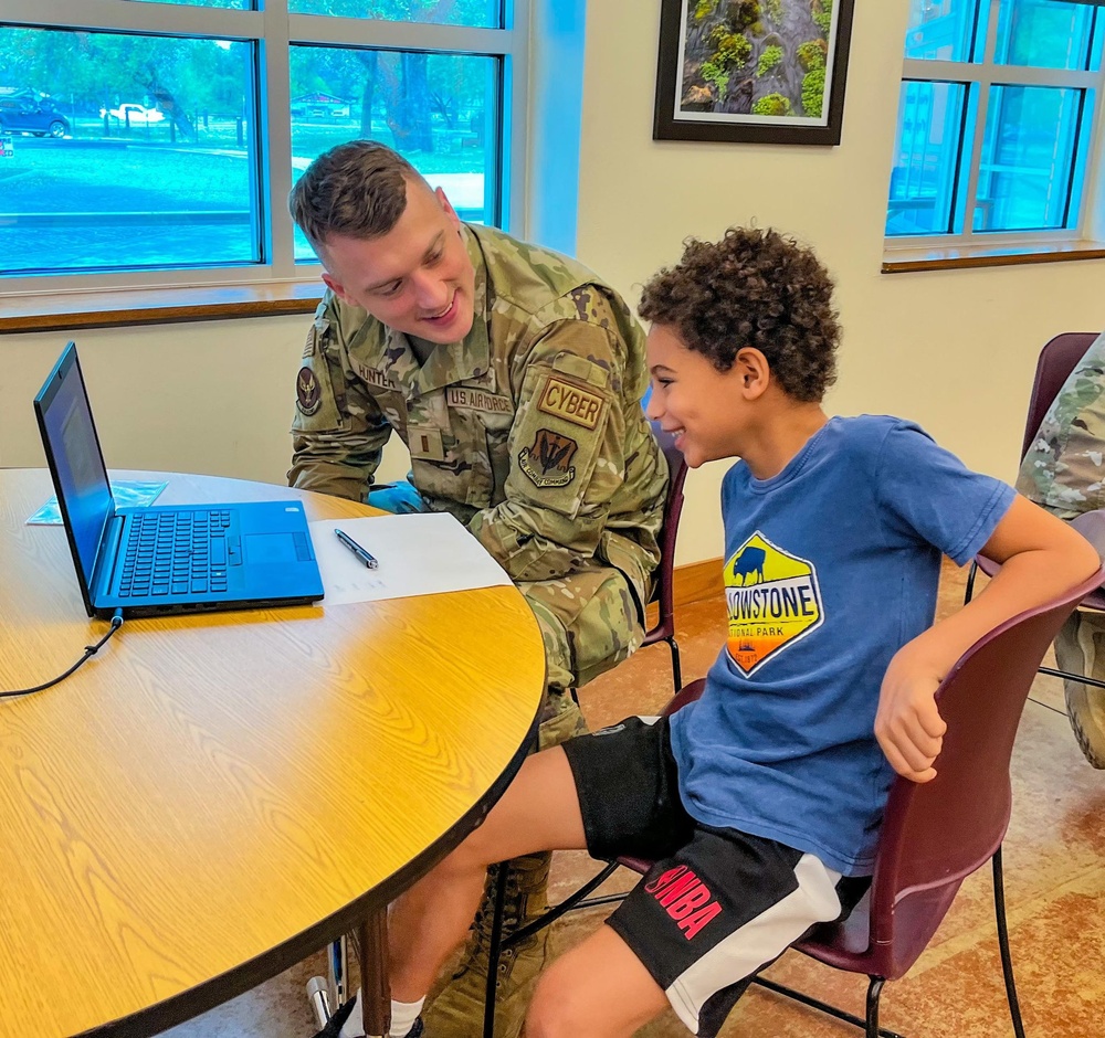 Sixteenth Air Force (Air Forces Cyber) Airmen provide Cyber mentorship in Uvalde