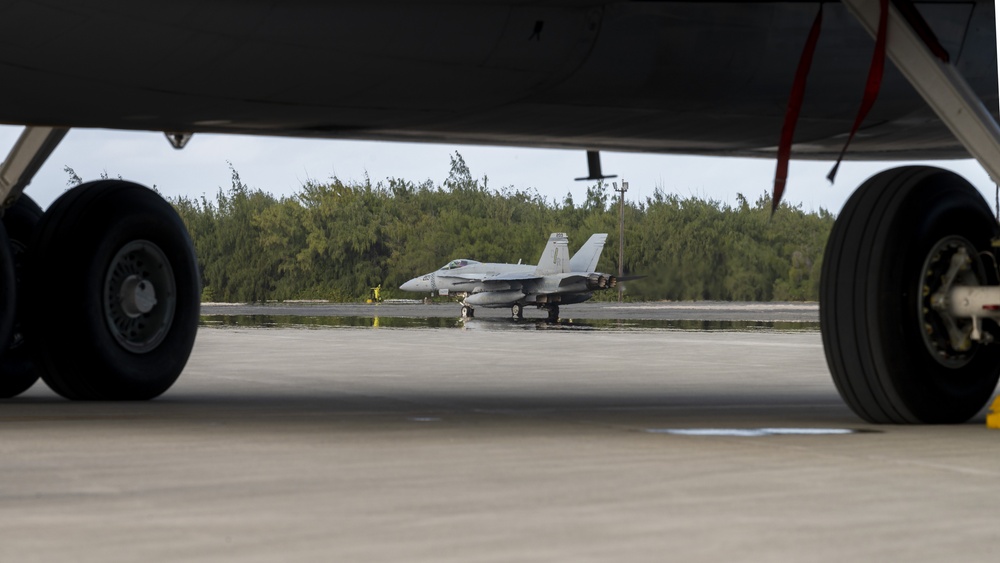 384th ARS Refuels Marine F/A-18 Hornets in Coronet across Pacific