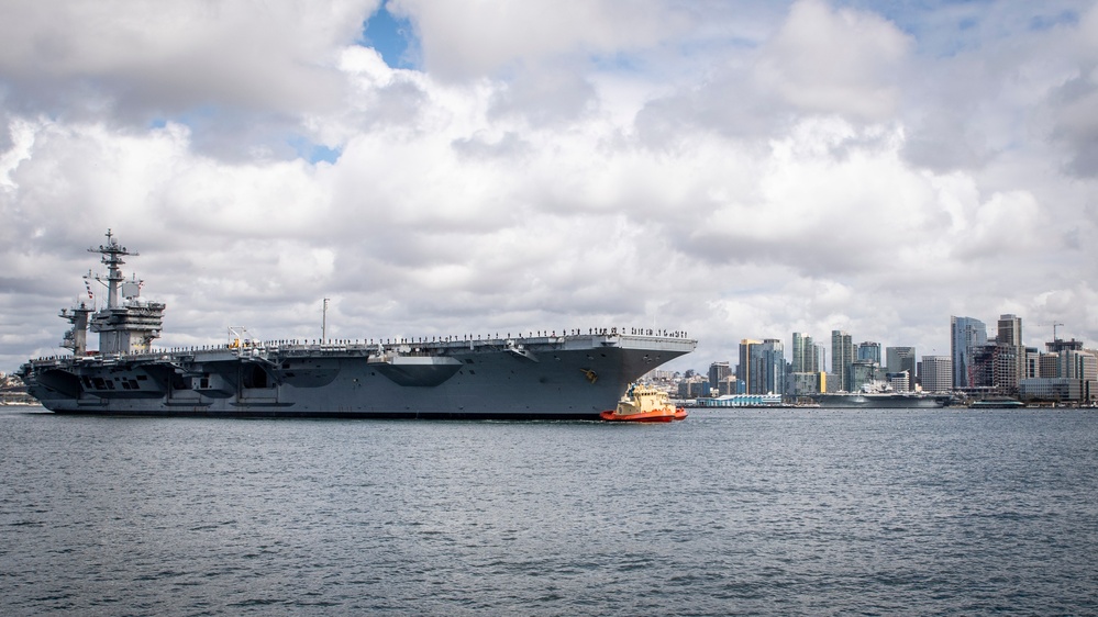 USS Theodore Roosevelt (CVN 71) returns to NASNI