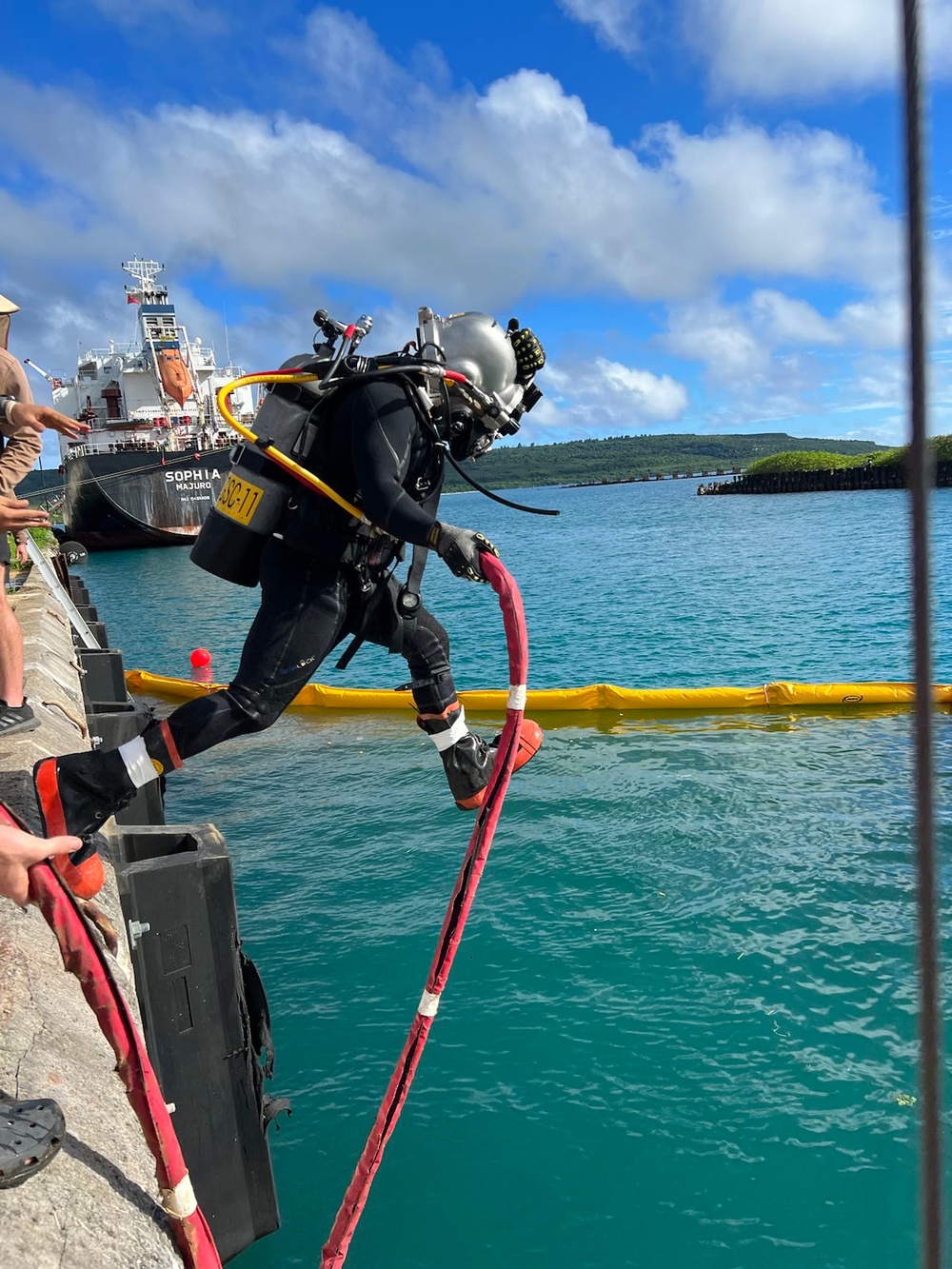 Underwater Construction Team Two Revitalizes the Port of Tinian