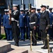 U.S. Coast Guard Polar Star crew render honors to the Heroes of the Battle of Iquique changing of the guard ceremony