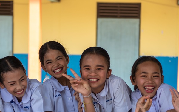 U.S. Air Force participates in civic action engagement alongside Royal Thai Air Force and Republic of Singapore Air Force during Exercise Cope Tiger 23