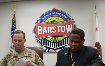 Fort Irwin, Barstow sign fourth IGSA
