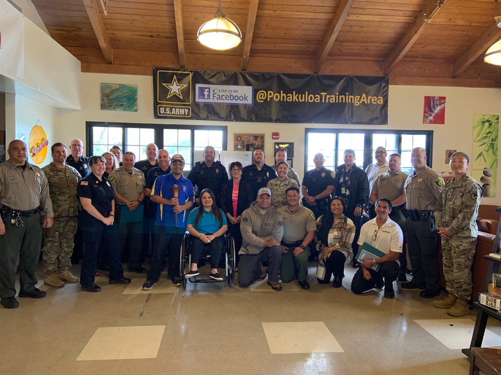 First-ever Hawai’i County Torch Run Kickoff Held at Pōhakuloa Training Area