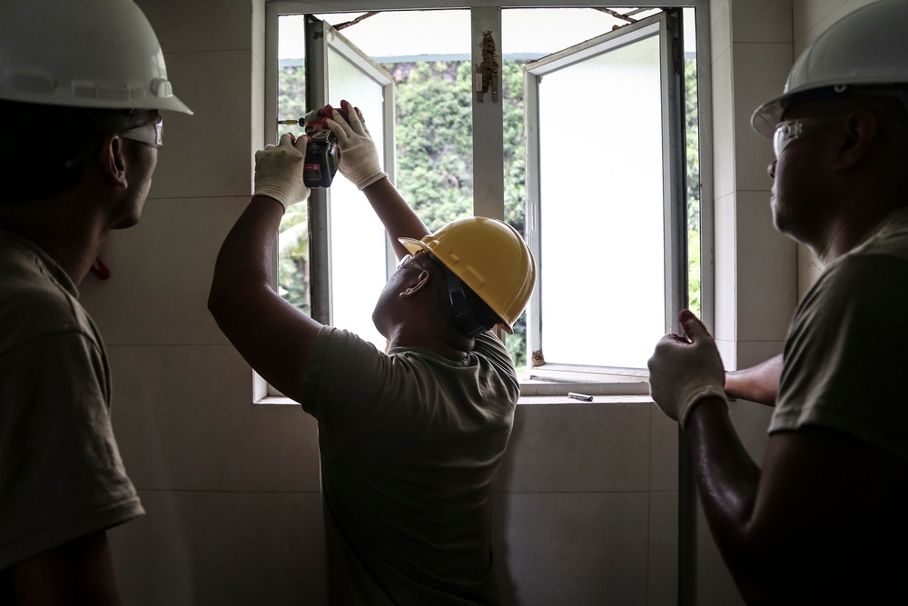 Guam Guard renovates homeless shelter