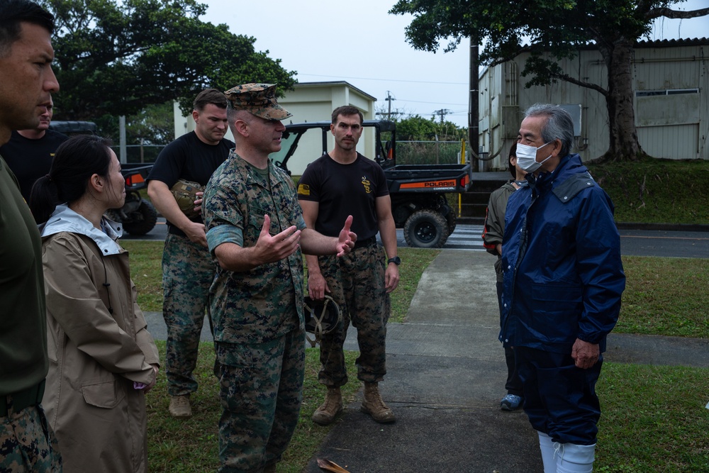 U.S. Marines Key Leadership Engagement with Higashi Village Mayor