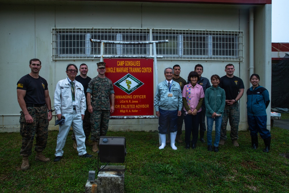 U.S. Marines Key Leadership Engagement with Higashi Village Mayor