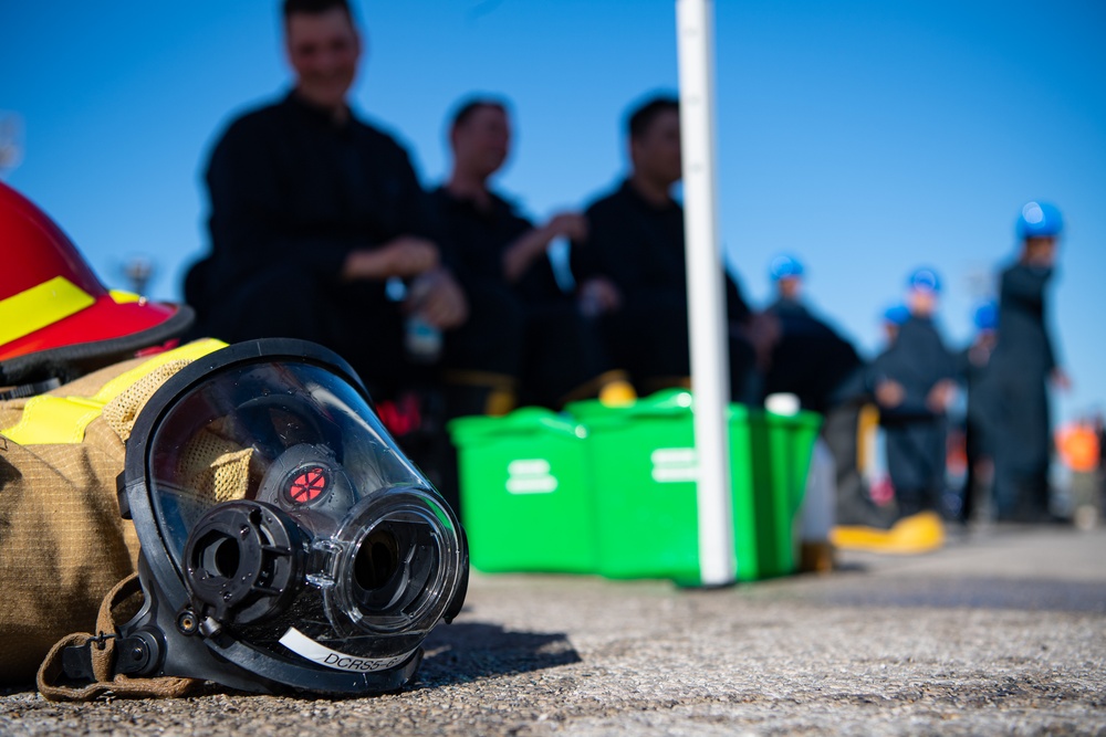 Firefighting Training Onboard USS Roosevelt (DDG 80)