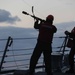 USS Thomas Hudner (DDG 116) during a replenishment at sea