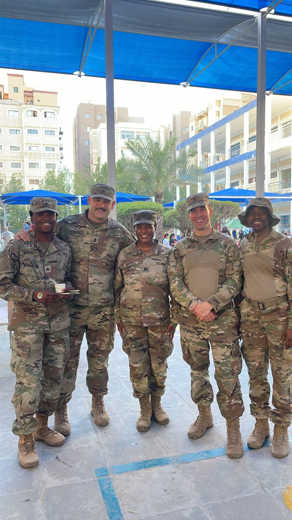 ASG-KU Soldiers at The English School in Kuwait City, March, 2023