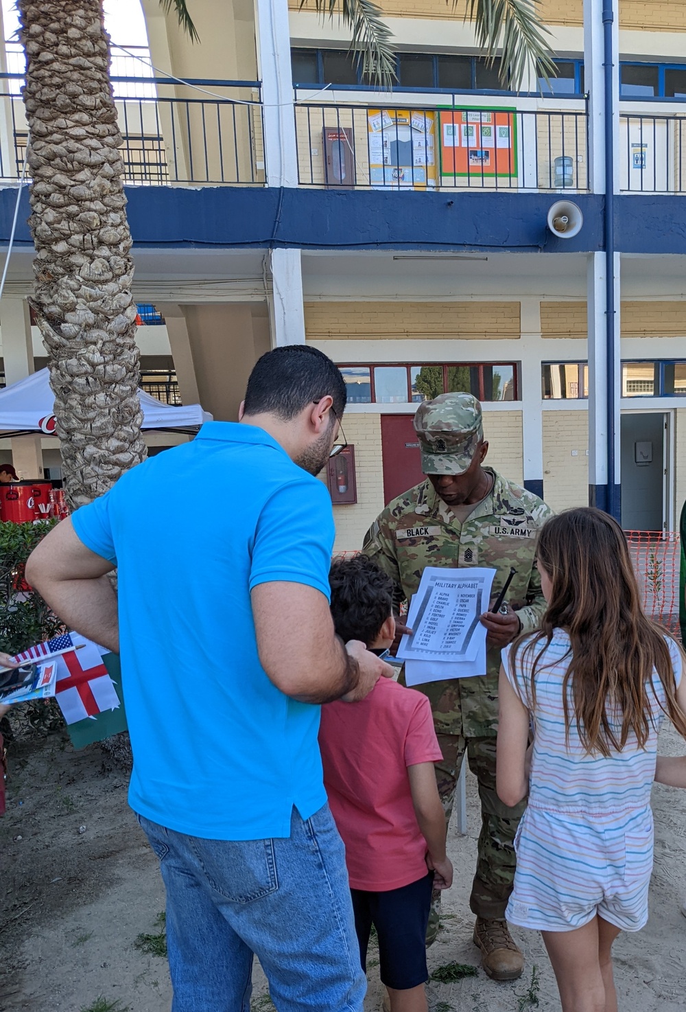 ASG-KU Soldiers at The English School in Kuwait City, March, 2023