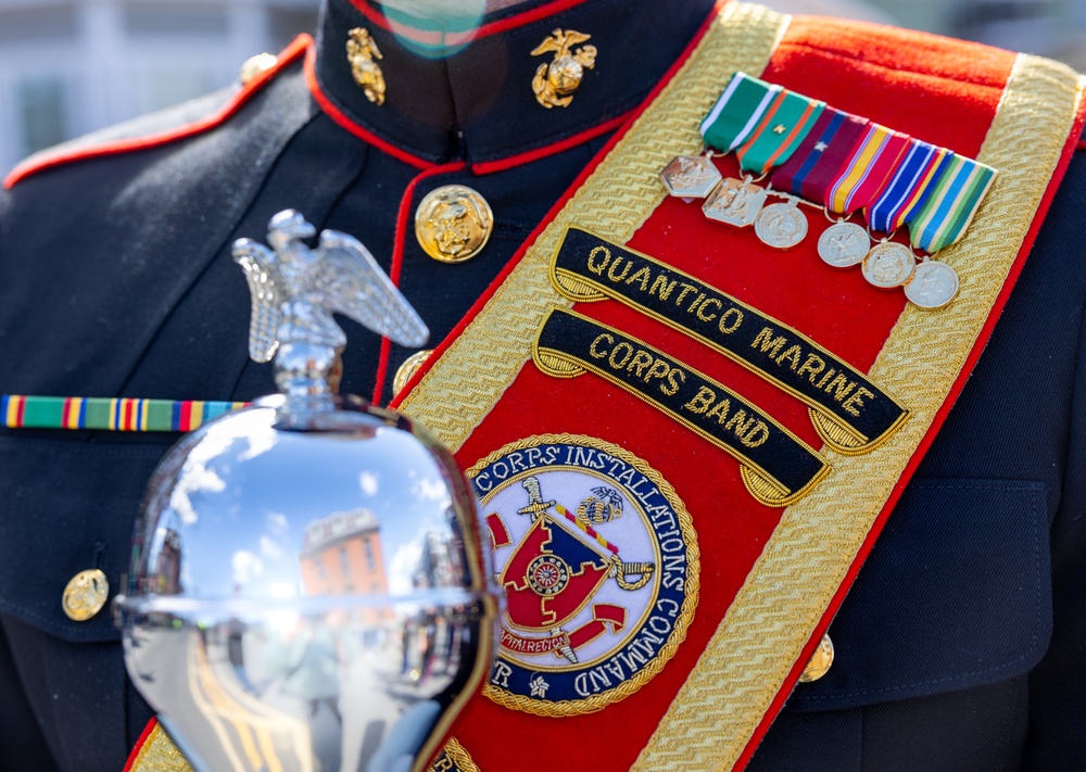 Quantico Marine Corps Band performs at the South Boston St. Patrick's Day Parade