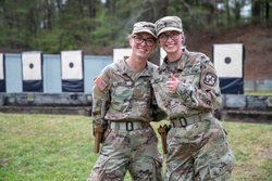 Cadet Sisters Compete at the U.S. Army Small Arms Championships