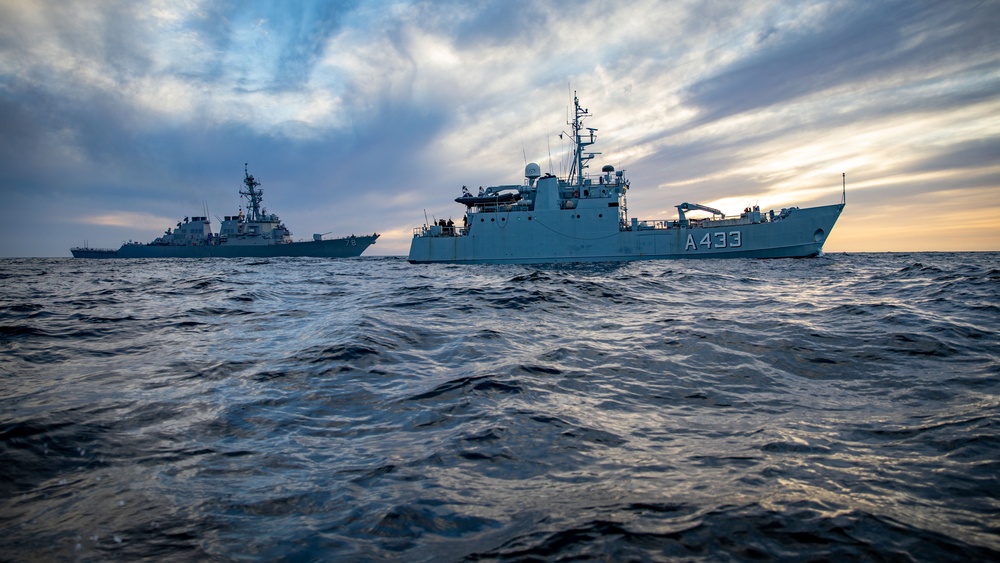 USS Porter Conducts Exercise with Estonian Navy