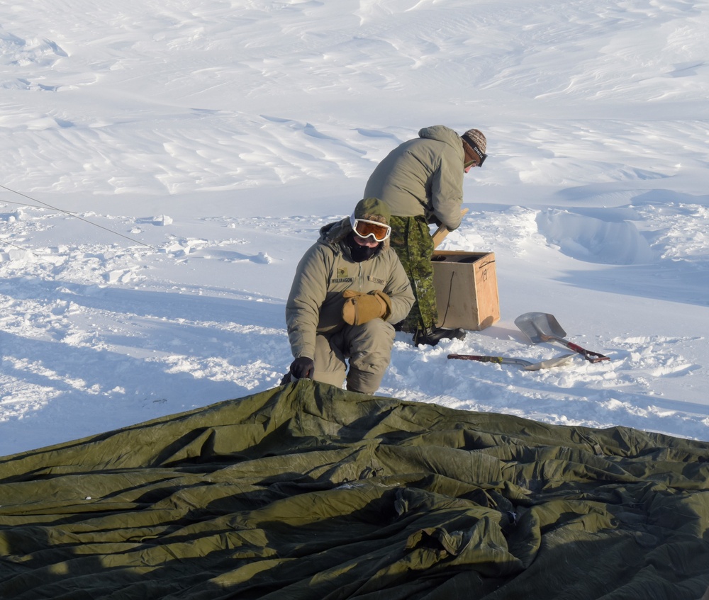 U.S. Soldiers train in the Arctic during Guerrier Nordique 23