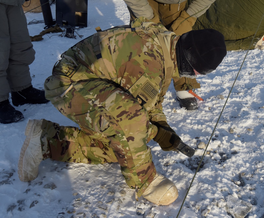 U.S. Soldiers train in the Arctic during Guerrier Nordique 23