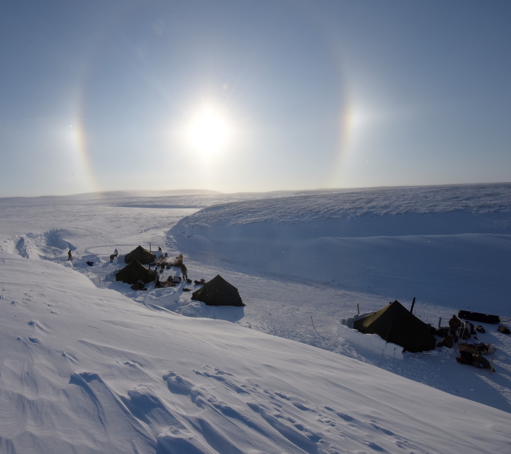 U.S. Soldiers train in the Arctic during Guerrier Nordique 23