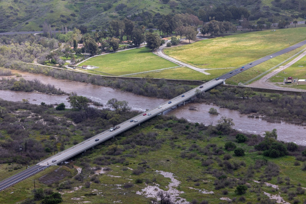 Camp Pendleton road closures due to heavy rain